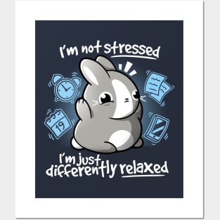 Stressed bunny Posters and Art